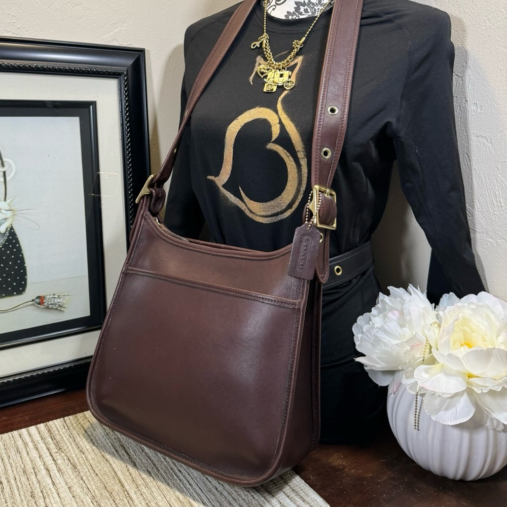 ❤️SOLD❤️Vintage Coach Mahogany Legacy Zip Bag 9966 - Picture 3 of 9